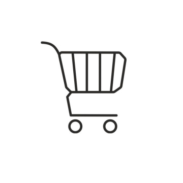 Shopping cart, vector free icon