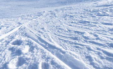 Snow on the ski slope