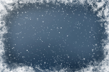 Gray Background with a Winter and Frost Theme