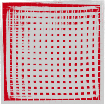 Background with Square Elements in Gray and Red