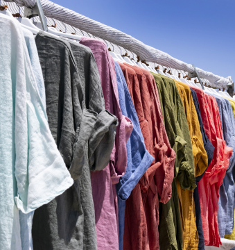 Colorful Clothing on a market stall