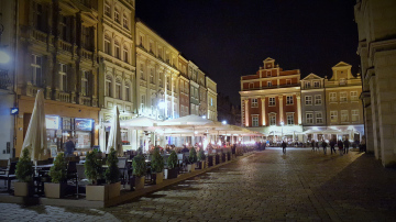 Poznan Market At Night