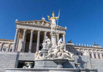 Parliament building in Vienna
