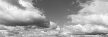 Clouds in the Sky black and white photo