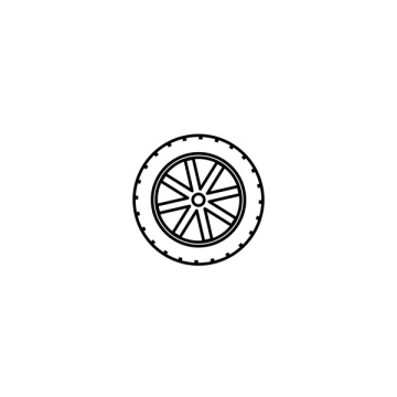 Car wheel icon