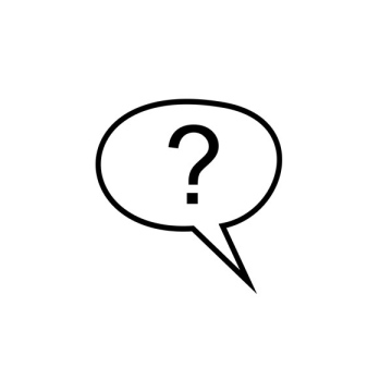 Comic book speech bubble, question mark, free icon