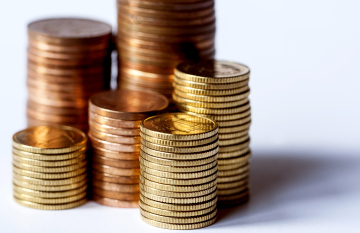 Small Coins Stacked