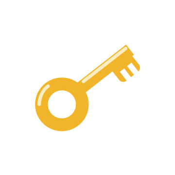 Yellow key icon