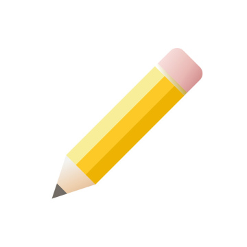 Yellow pencil, free icon with no background, eps