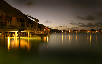 Tropical Islands At Dusk