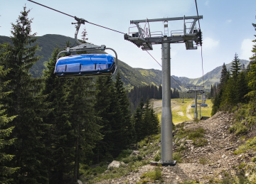 Chairlift In The Mountains