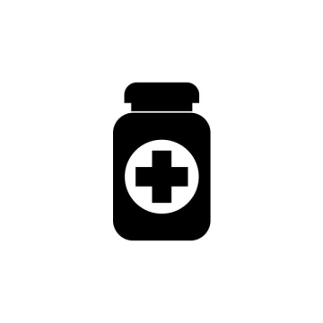 Jar, container with medication icon