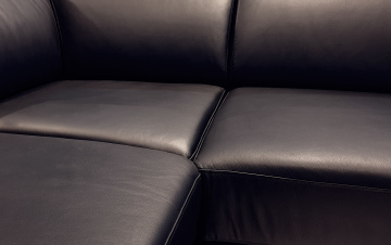 Leather-covered furniture