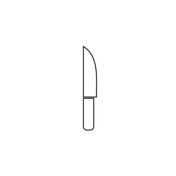 Knife with handles icon