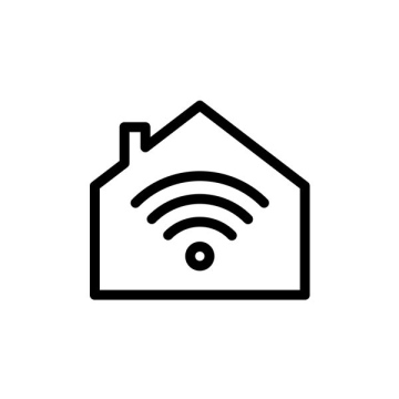 Home internet free vector icon