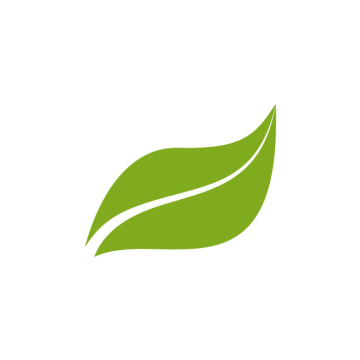 Green leaf vector icon