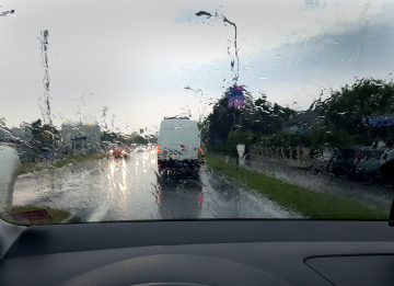 Rain On Car Window