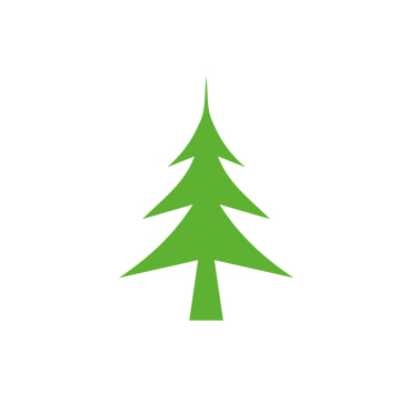 Coniferous tree vector symbol