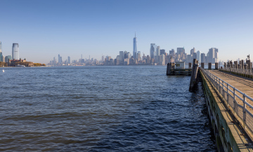View of Manhattan from Ellis Island