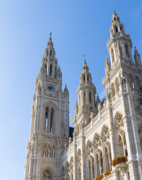 The towers of the Vienna City Hall