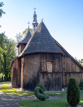 Wooden church of fir