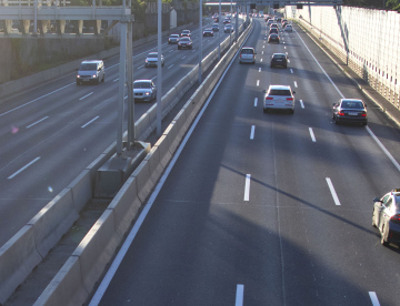 Morning Traffic on the Highway