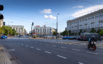 Constitution Square in Warsaw