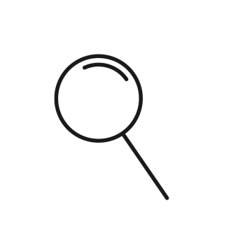 Magnifier symbol, free icon