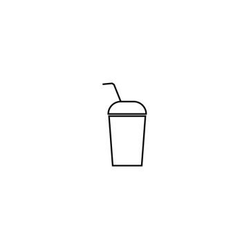 Cocktail in the mug icon
