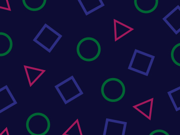 Geometric Patterns on a navy blue background, vector