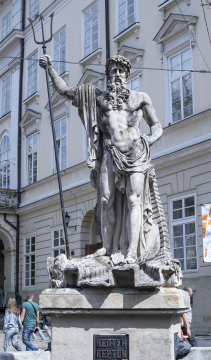 Statue of Naptuna in Lviv