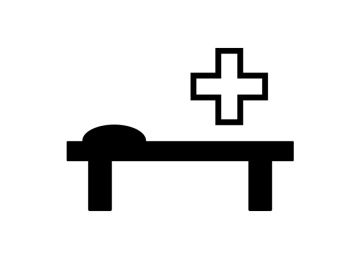 Hospital bed - icon