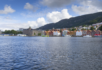 Buildings on the shore, Bergen, Norway