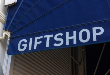 Giftshop store marquee