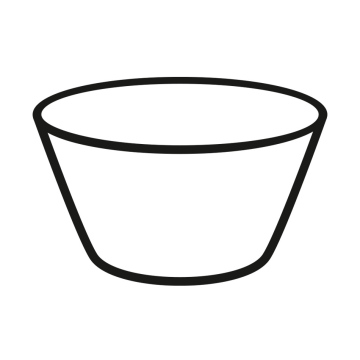 Bowl, utensil free icon