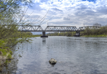 Nowy Sącz, the old bridge over the Dunajec River