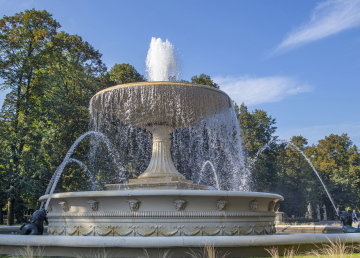 Saxon Garden in Warsaw, fountain