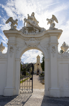 Historic Entrance Gate of the Klosterneuburg Cemetery