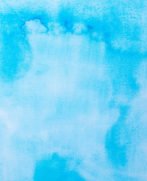 Blue background painted with watercolor paints.