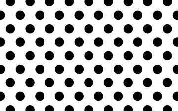 Dots Black on White Background - vector wallpaper