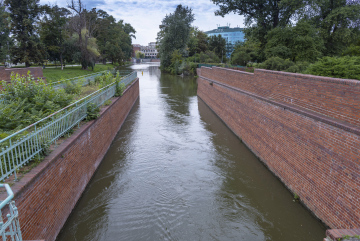 Historic Canal, Odra River in Wrocław