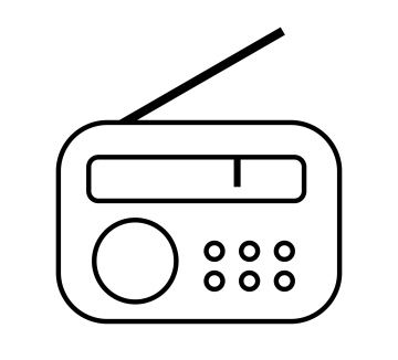 Radio receiver icon