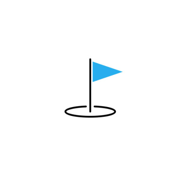 Blue Flag Destination Icon