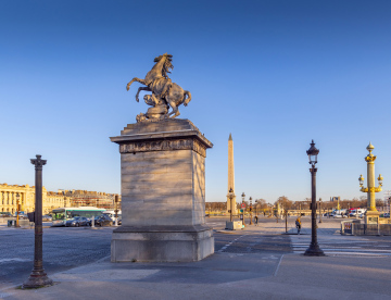 Sculpture at Place de la Concorde in Paris
