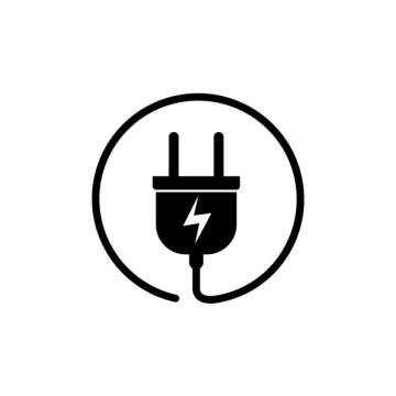 Plug With Cable Icon