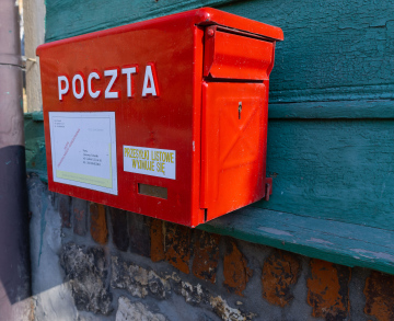 Red Mailbox for Polish Post