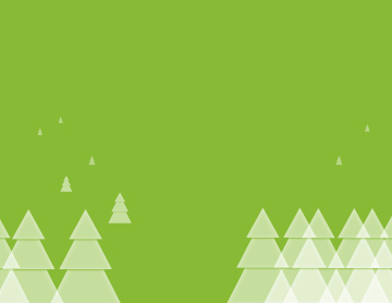 Coniferous trees on a green background