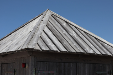 Roof With Planks On Wooden Shelter