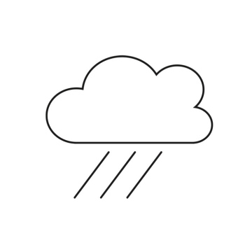 Rain cloud icon, eps