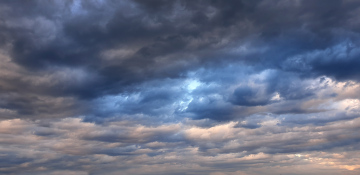 Sky with dark clouds